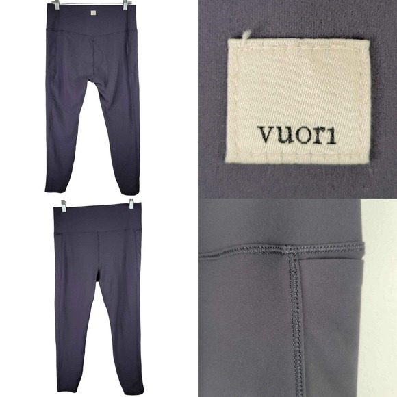Vuori Pants - Vuori Studio Pocket Leggings 7/8 High Rise Gray Size M/L 30 X 25 Workout